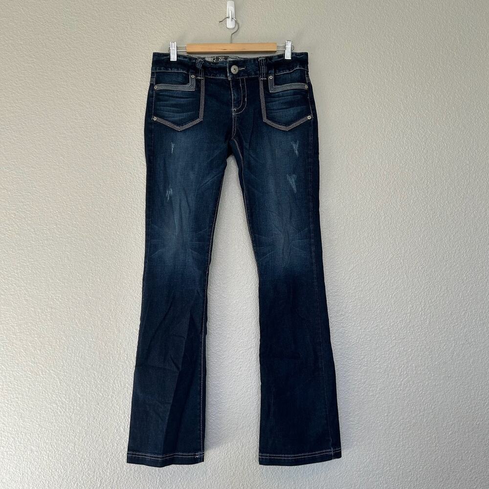 Vintage Guess 1981 Daredevil Bootcut Woman Jeans Low Rise Size 29 Y2K